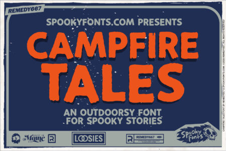 Campfire Tales - An Outdoorsy Font for Spooky Stories by Remedy667