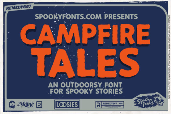 Campfire Tales - An Outdoorsy Font for Spooky Stories by Remedy667