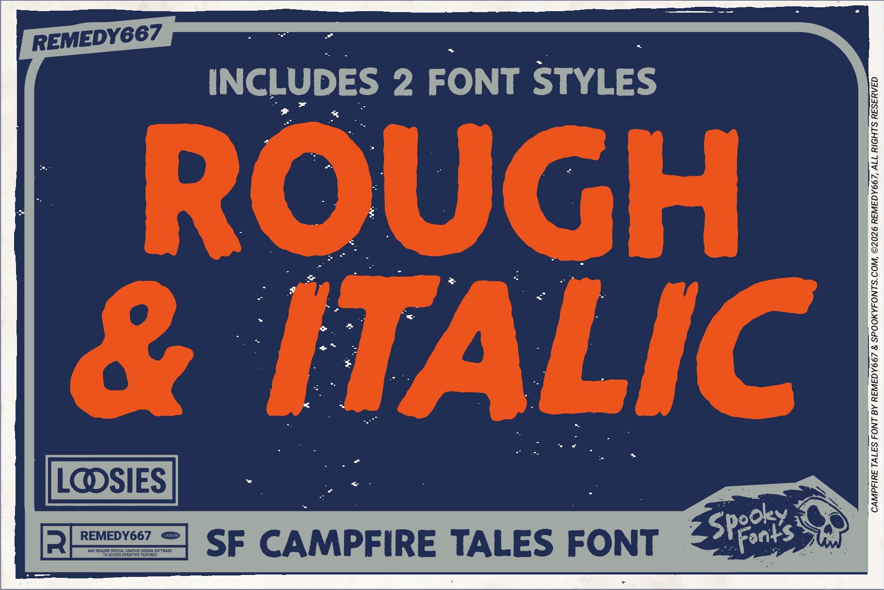 Campfire Tales - An Outdoorsy Font for Spooky Stories by Remedy667