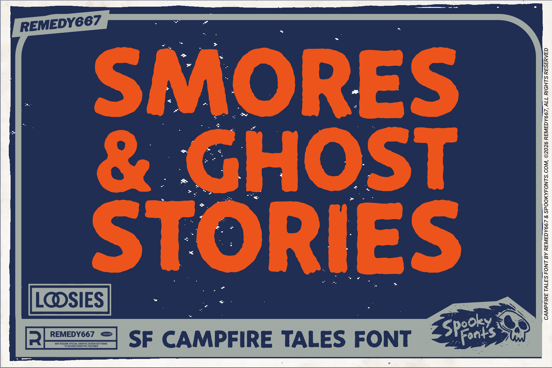Campfire Tales - An Outdoorsy Font for Spooky Stories by Remedy667